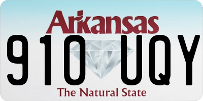 AR license plate 910UQY