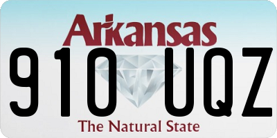AR license plate 910UQZ