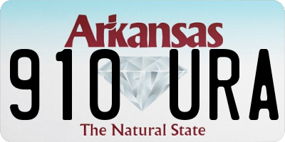 AR license plate 910URA