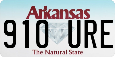 AR license plate 910URE