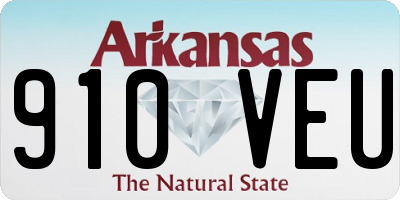 AR license plate 910VEU