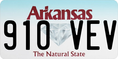 AR license plate 910VEV