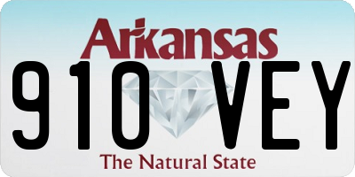AR license plate 910VEY