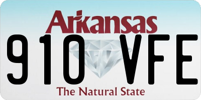 AR license plate 910VFE