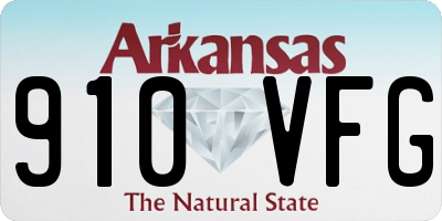 AR license plate 910VFG