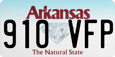 AR license plate 910VFP