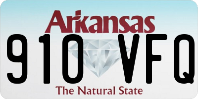 AR license plate 910VFQ