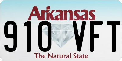 AR license plate 910VFT