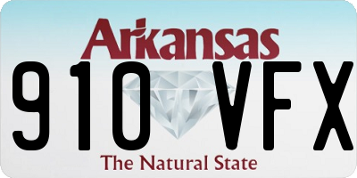 AR license plate 910VFX