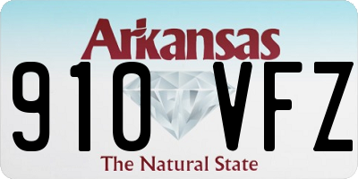 AR license plate 910VFZ