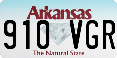 AR license plate 910VGR