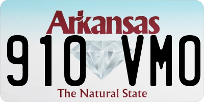 AR license plate 910VMO