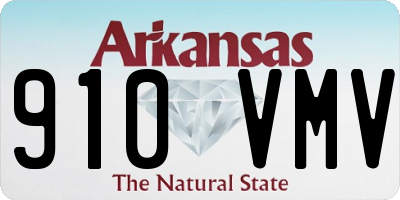 AR license plate 910VMV