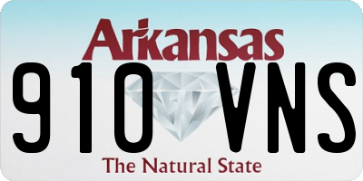 AR license plate 910VNS