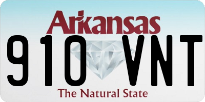 AR license plate 910VNT