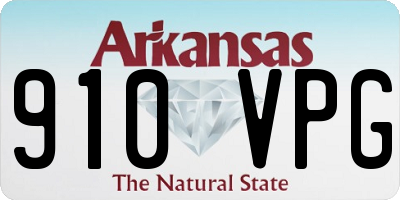 AR license plate 910VPG