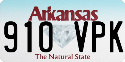 AR license plate 910VPK