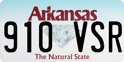 AR license plate 910VSR