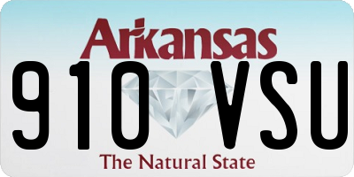 AR license plate 910VSU