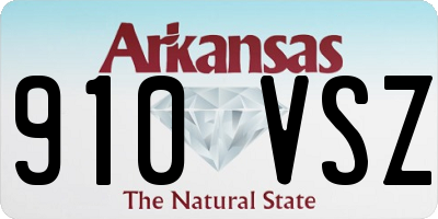 AR license plate 910VSZ