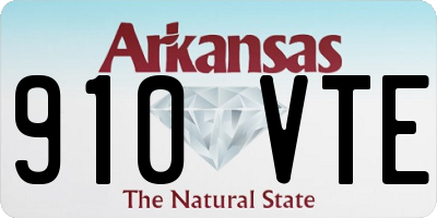 AR license plate 910VTE