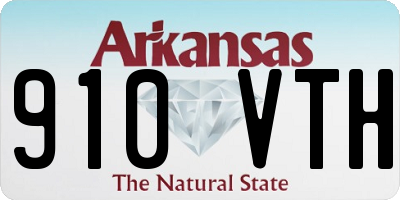 AR license plate 910VTH