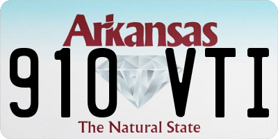 AR license plate 910VTI