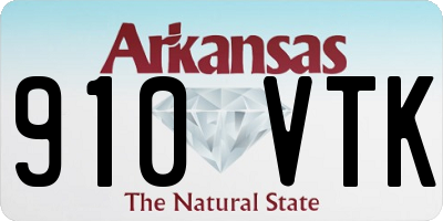 AR license plate 910VTK