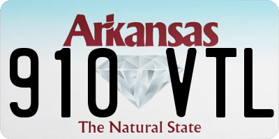 AR license plate 910VTL