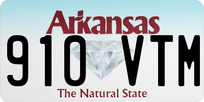 AR license plate 910VTM