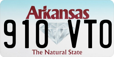 AR license plate 910VTO