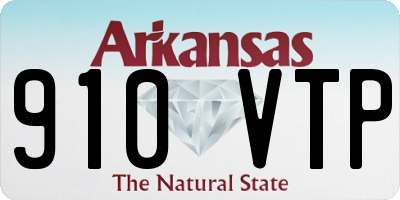 AR license plate 910VTP