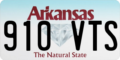 AR license plate 910VTS