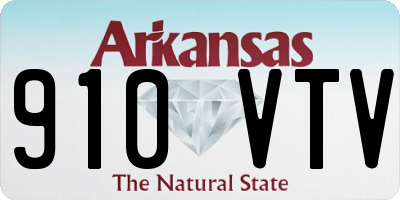 AR license plate 910VTV