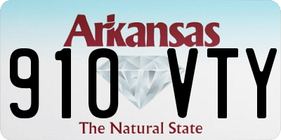 AR license plate 910VTY