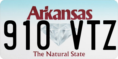 AR license plate 910VTZ