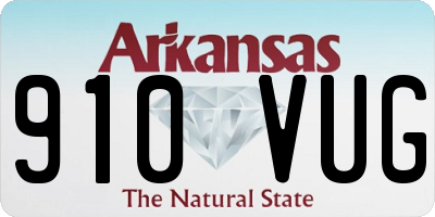 AR license plate 910VUG