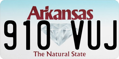AR license plate 910VUJ