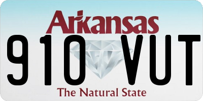 AR license plate 910VUT