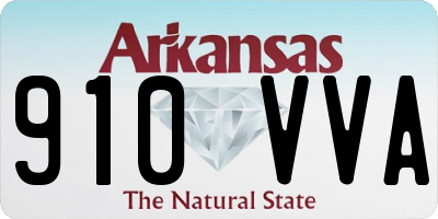 AR license plate 910VVA