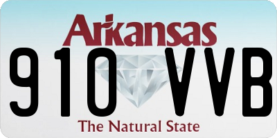 AR license plate 910VVB