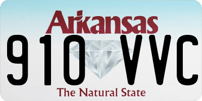 AR license plate 910VVC