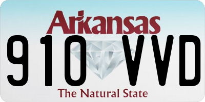 AR license plate 910VVD