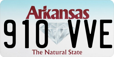 AR license plate 910VVE