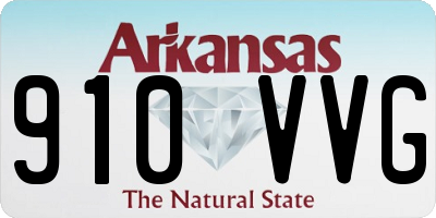 AR license plate 910VVG