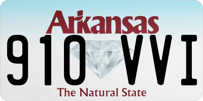 AR license plate 910VVI