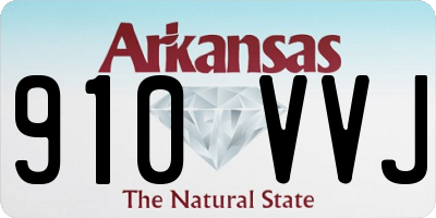 AR license plate 910VVJ