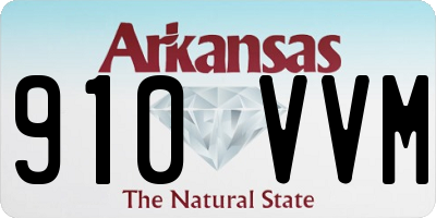 AR license plate 910VVM