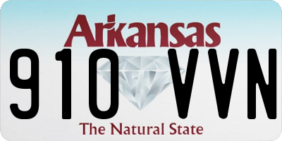 AR license plate 910VVN