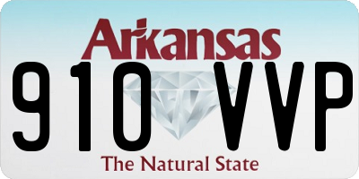 AR license plate 910VVP